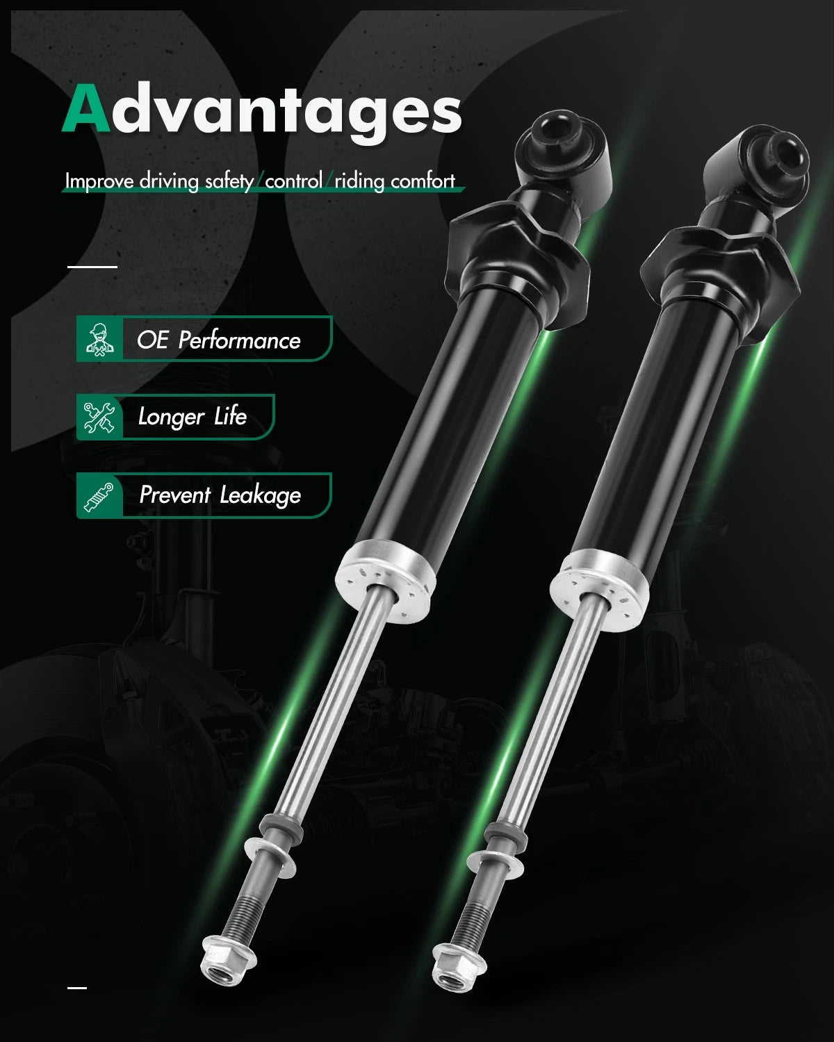 Rear Left Right Pair Shocks Struts for Toyota Celica (2000–2005)