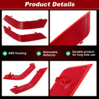 1 Pair Rear Bumper Reflector Side Marker for Nissan Rogue (2017–2020) No. 265656FV0B