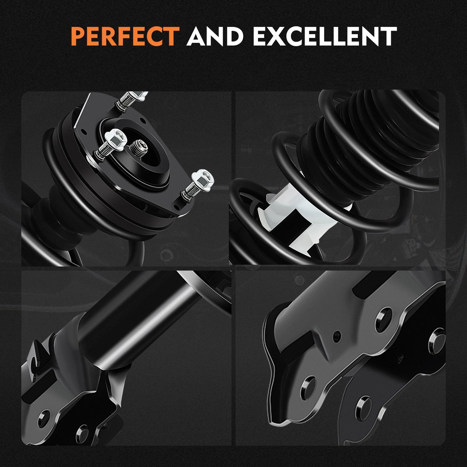 Front Complete Struts and Shocks for Ford Fiesta (2010-2013)
