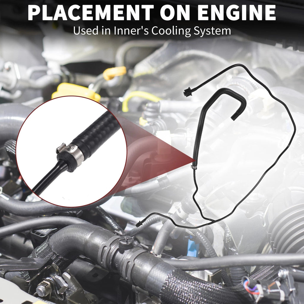 Radiator Hose for Ford Transit Connect (2013–2023) No.BV618C012DE | Black