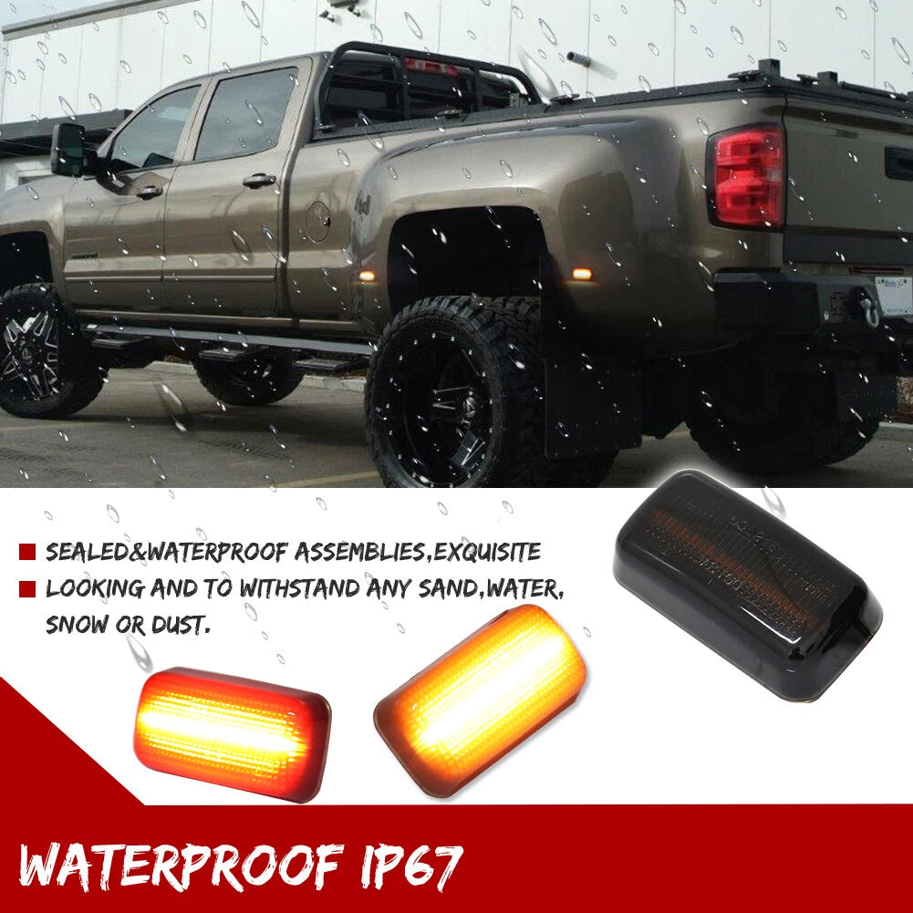 LED Fender Side Marker Light for Chevy Silverado Sierra 2015–2015