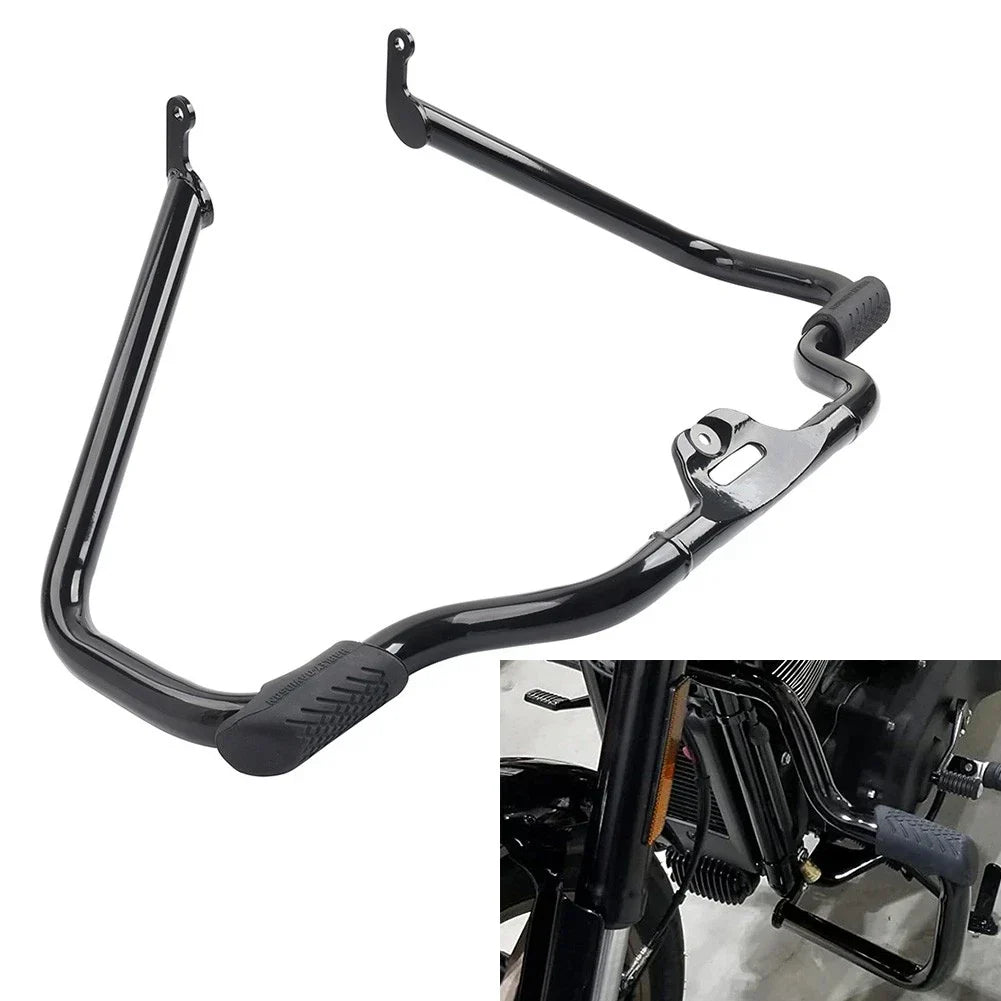 Front Engine Guard Crash Bar for Harley Softail Fat Boy (2018-2024) Black