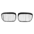 Replacement Black Chrome Plastic Driver Side Hood-Mounted Grille
