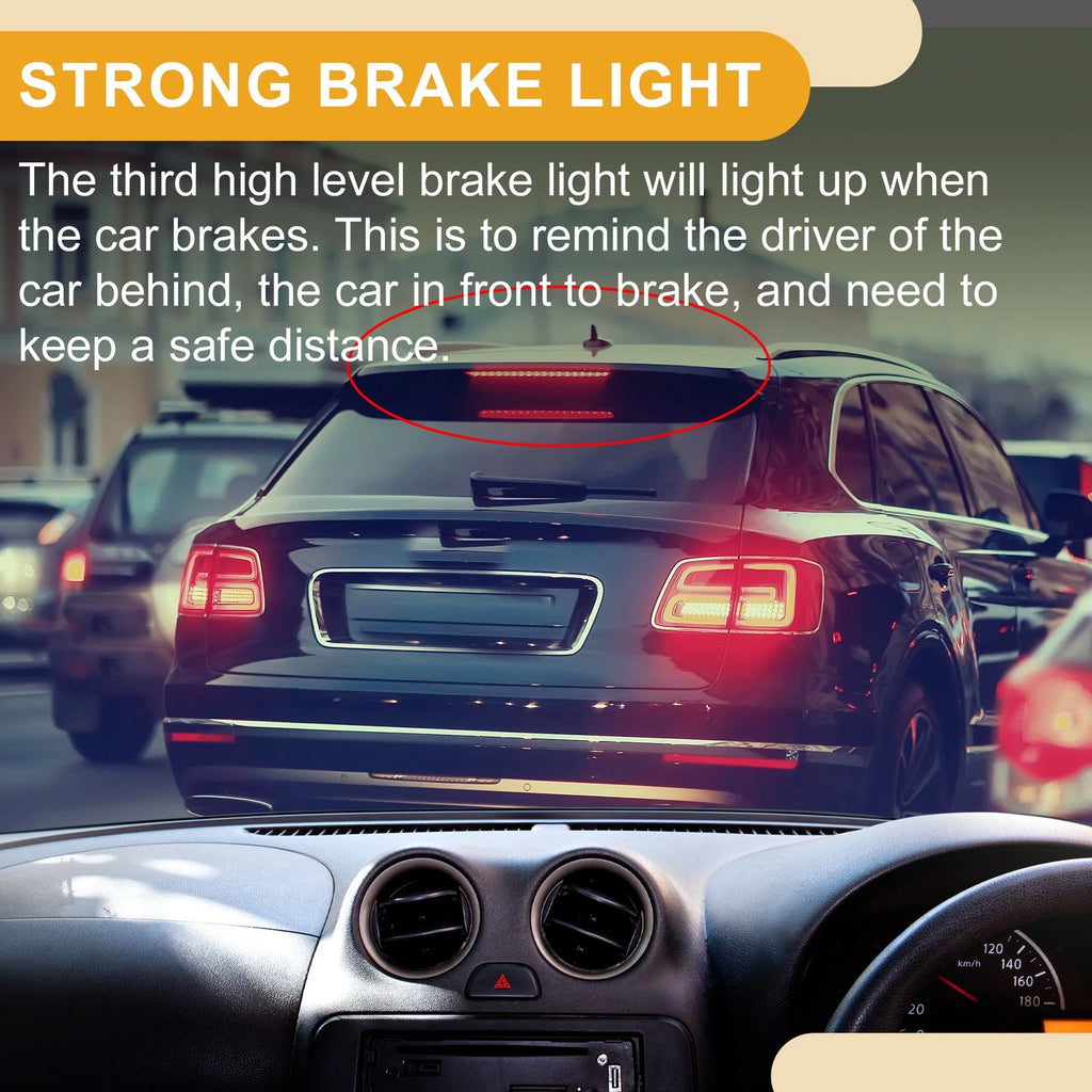 Third Brake Stop Light for Mercedes-Benz E550 (2012–2017) ABS Red