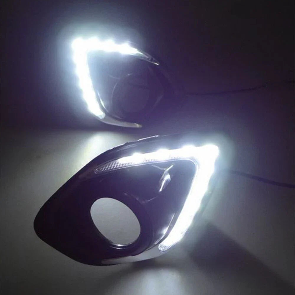 LED DRL Daytime Running Fog Light Covers for Mitsubishi ASX (2013-2015)