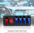 Ignition Switch Panel with LED for Racing Car (12V)