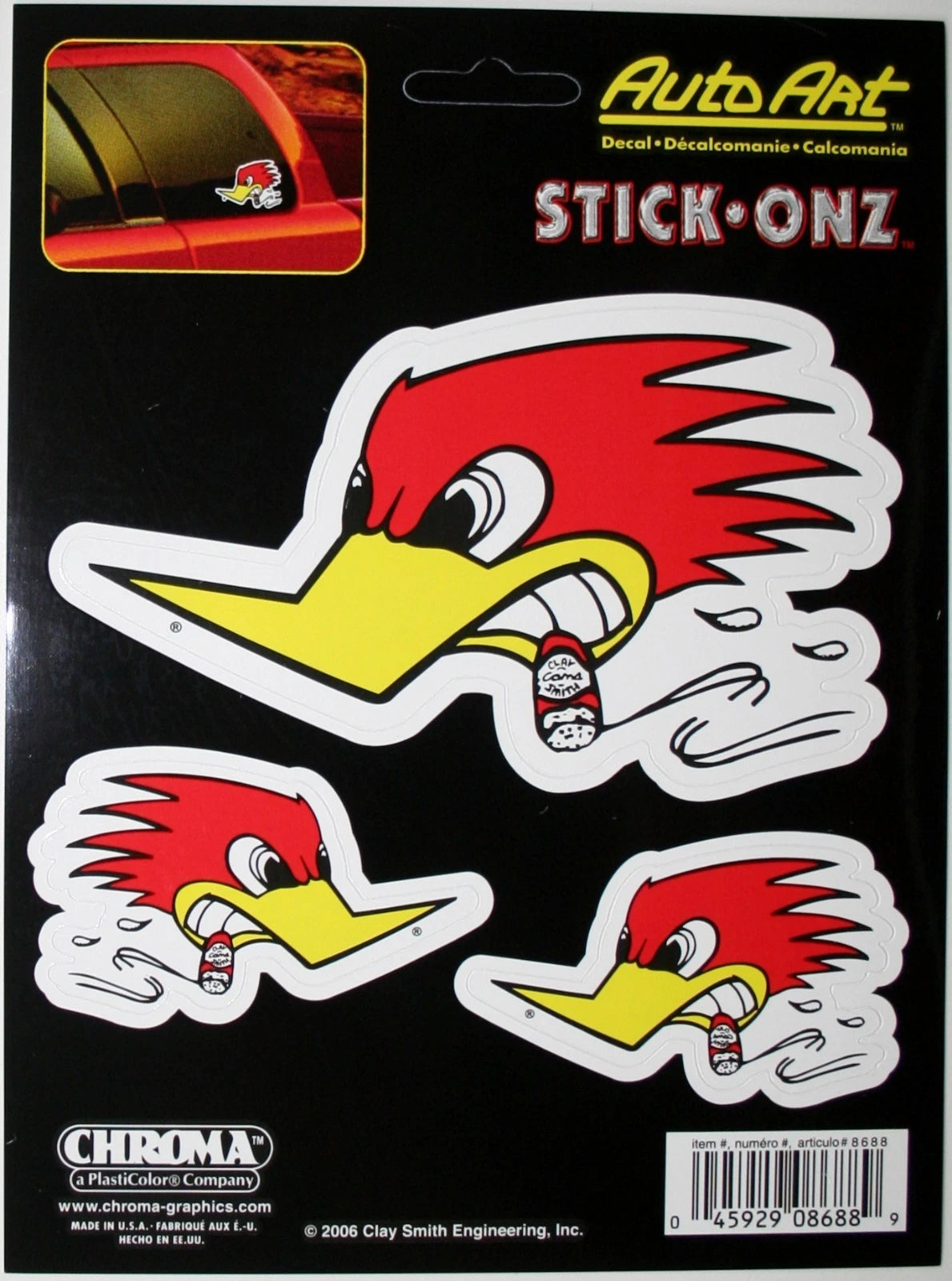 3X Mr. Horsepower Stickers Decal for Clay Smith Auto Art