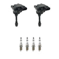 Set of 2 Ignition Coils & 4 Spark Plugs for Eclipse Stratus (L4)