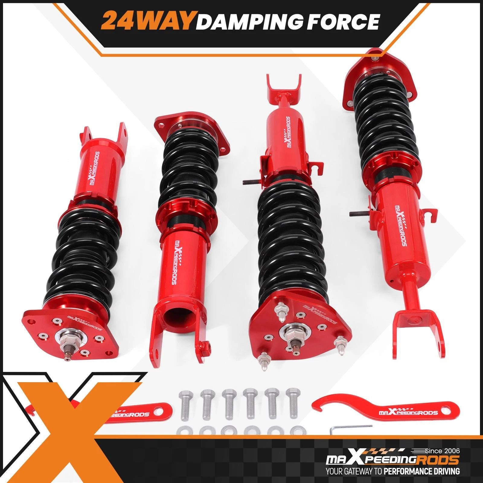 Coilovers Kit for Nissan 350Z Z33 (2003–2008) Infiniti G35 3.5L RWD