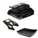 Chopped Trunk Backrest Rack Light Mount for Harley Touring Road Glide (2014–2026)