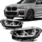 Full LED Headlights Assembly Pair for BMW X3 X4 G01 G02 G08 (2018–2021)
