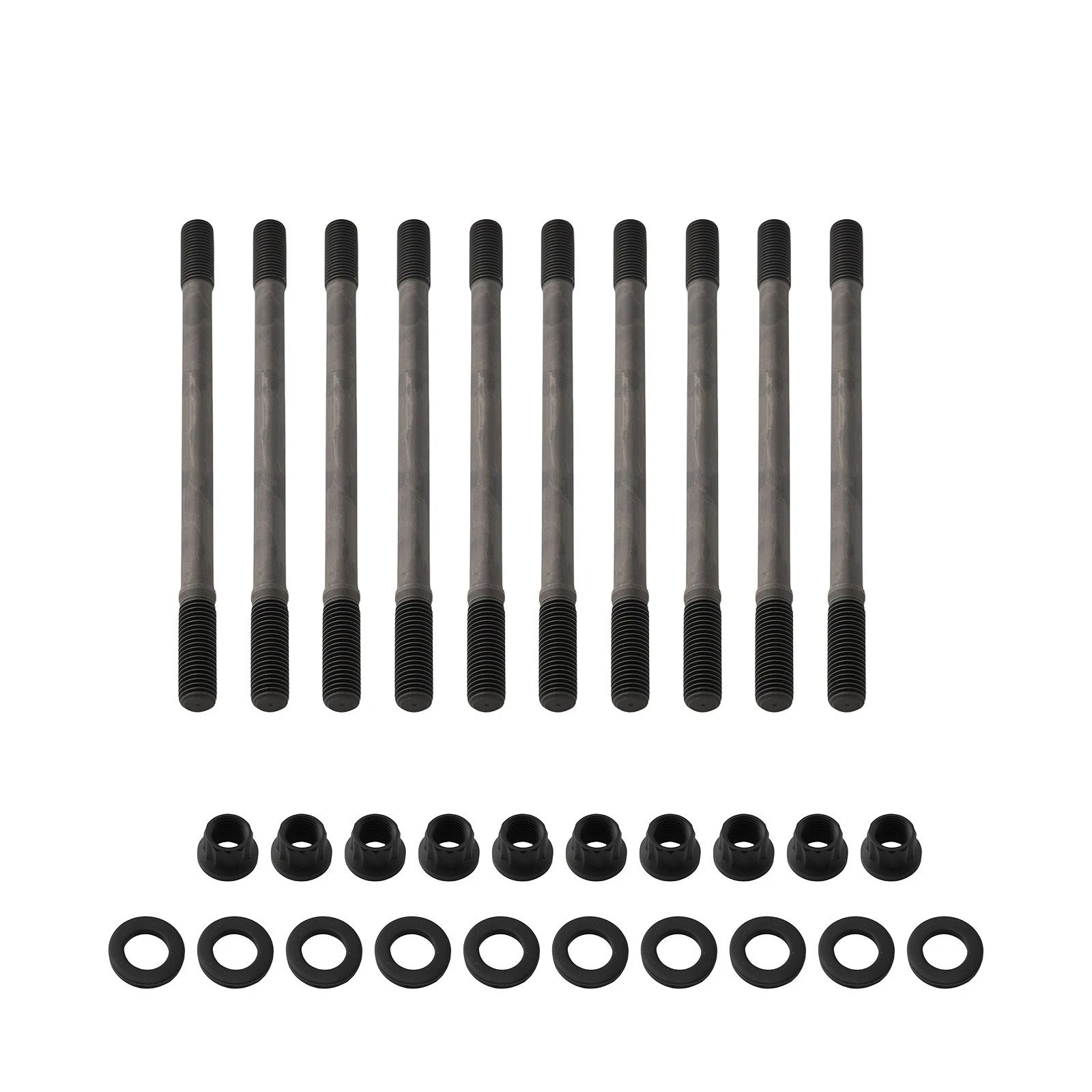 Set of 10 Black Cylinder Head Studs for Honda Civic 1.6L B16A2 B16A3 (94–00) 2084601