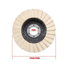 5 Pack Felt Flap Disc Abrasives for Automotive Use (4-1/2" × 7/8")
