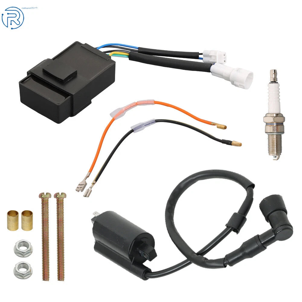 Ignition Coil Spark Plug Kit for Kawasaki Bayou 300 (1988–2004)