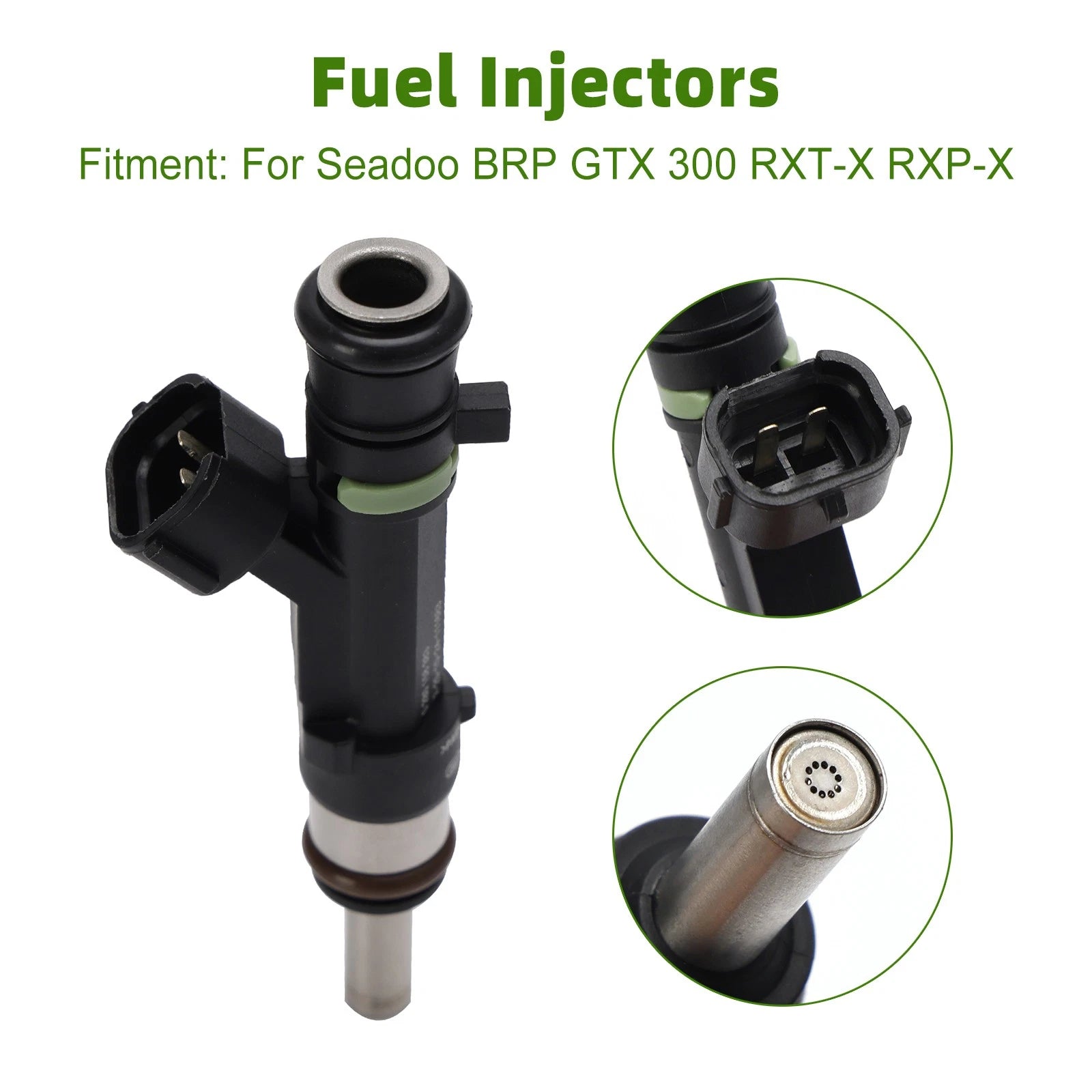 Set of 4 Fuel Injectors 0280158383 420874000 for Sea Doo GTX 300 RXT-X RXP-X