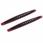Carbon Fiber Pattern Front Rear Bumper Corner Protection Lip Guards (2) for 2014-2020