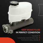 Brake Master Cylinder with Reservoir & Sensor for Chevy Express 1500 (2008)