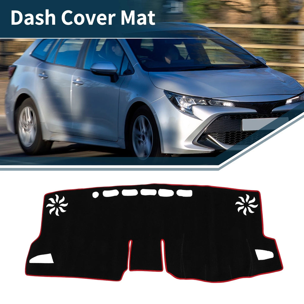 Dashboard Cover Mat for Toyota GR Corolla GZ (2022–2024) Black Red