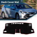 Dashboard Cover Mat for Toyota GR Corolla GZ (2022–2024) Black Red