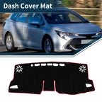Dashboard Cover Mat for Toyota GR Corolla GZ (2022–2024) Black Red