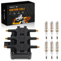 1 Ignition Coil 6 Spark Plugs for Dodge Grand Caravan (2001–2010)