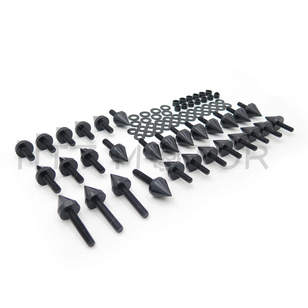 Fairing Bolt Kit for Suzuki GSXR 600 (2001–2003) - Black