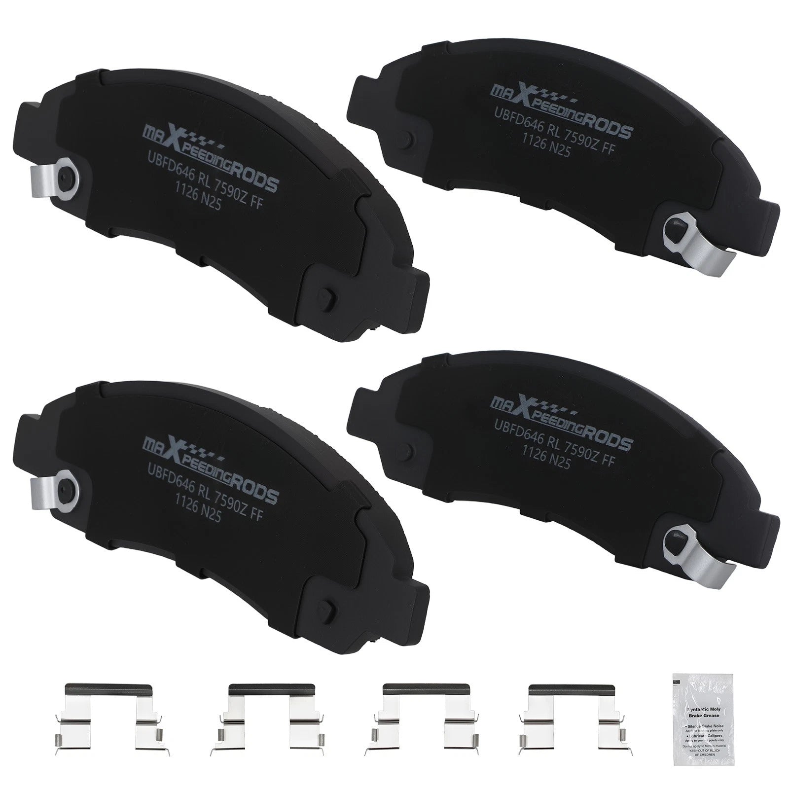 Front Ceramic Brake Pads Kit for Isuzu i-280 i-290 i-350 i-370 GMC Canyon (2006–2012)