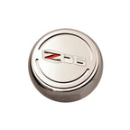 Chrome Wheel Center Cap Covers Brushed Accent for Chevrolet Corvette Z06 (2006–2013)