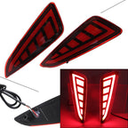 2X LED Rear Bumper Lights Taillights for Toyota CHR (2017–2018)
