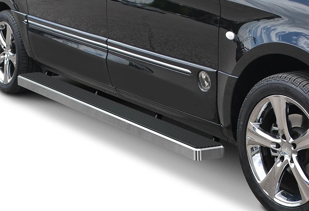 6" Silver Running Boards for Mercedes-Benz Metris Cargo Van (2016–2023)