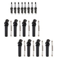 Set of 8 Iridium Spark Plugs & NGK Ignition Coil Boots for Ford E-250 (2008–2014)