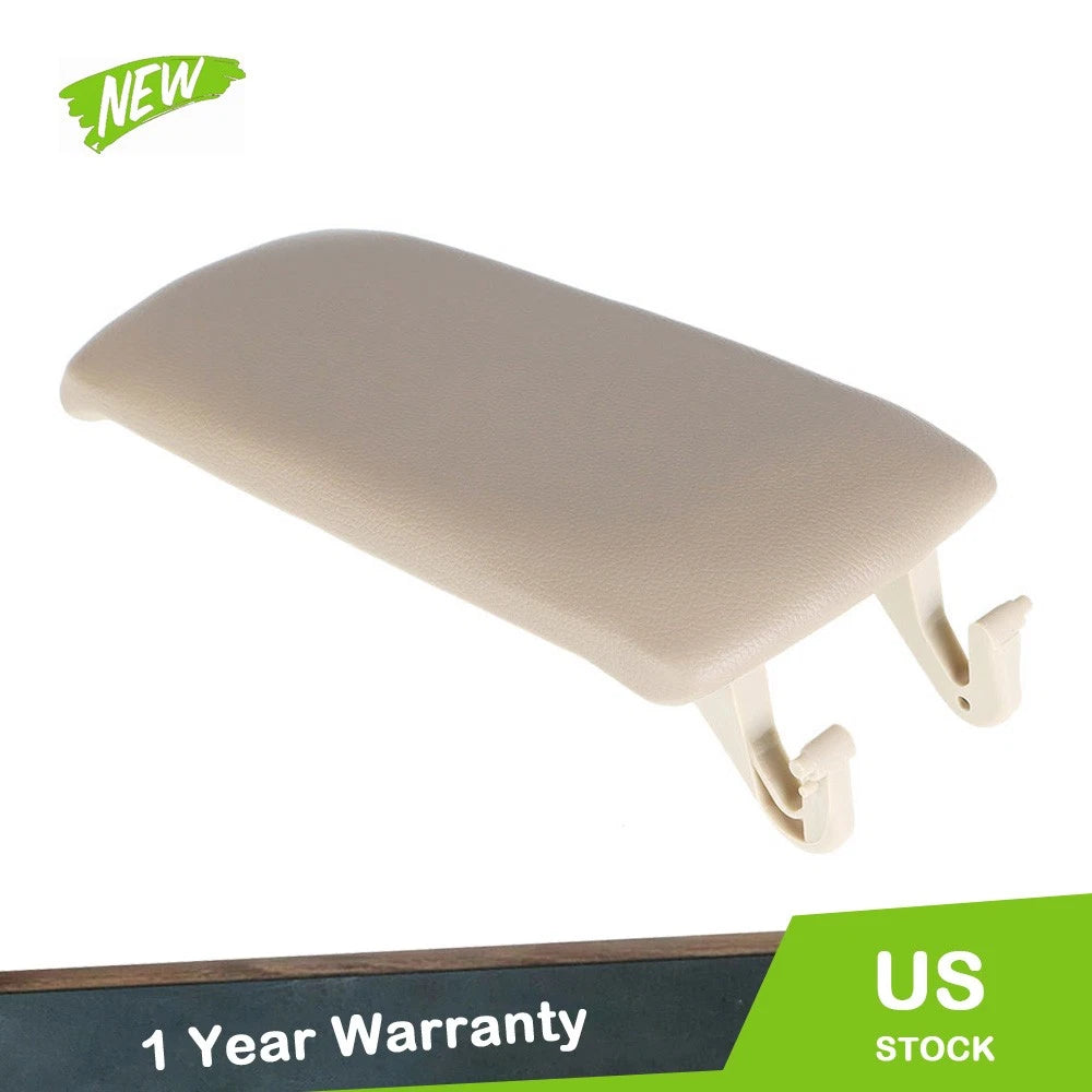 Leather Armrest Center Console Lid Cover for Audi A4 B7 (2005–2008) Beige