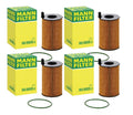 Set of 4 Mann Engine Oil Filters for Audi Q5 Q7 Porsche Cayenne VW Touareg