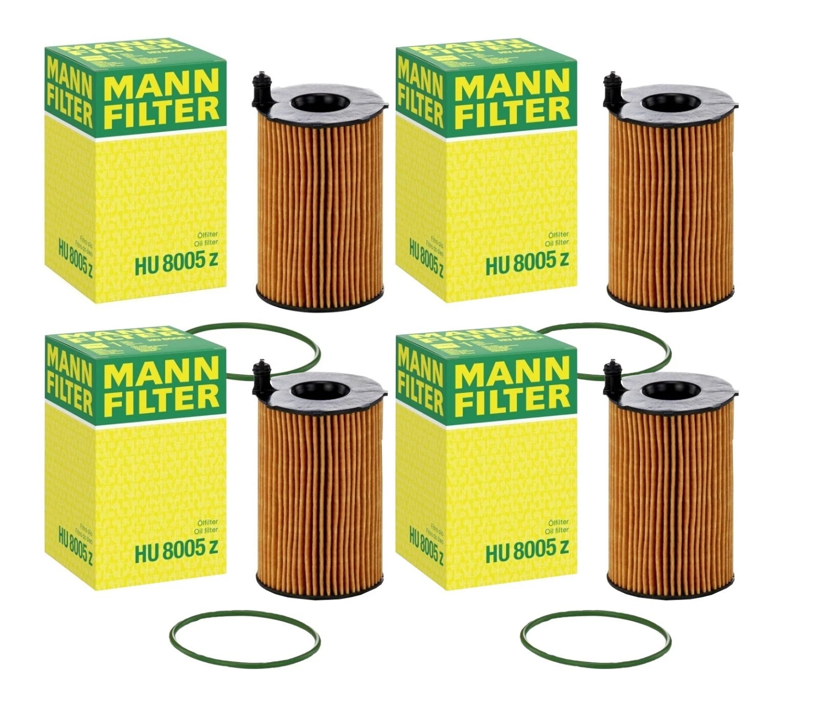 Set of 4 Mann Engine Oil Filters for Audi Q5 Q7 Porsche Cayenne VW Touareg