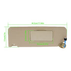 Left Side Visor for Honda Pilot (2017â2021) - Beige Plastic