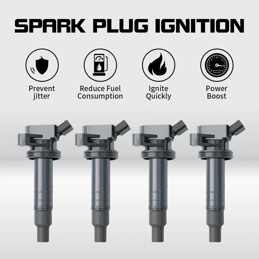Set of 4 Ignition Coils for Toyota Corolla Celica Matrix (2000–2008) UF247 90919-02339