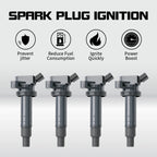 Set of 4 Ignition Coils for Toyota Corolla Celica Matrix (2000–2008) UF247 90919-02339
