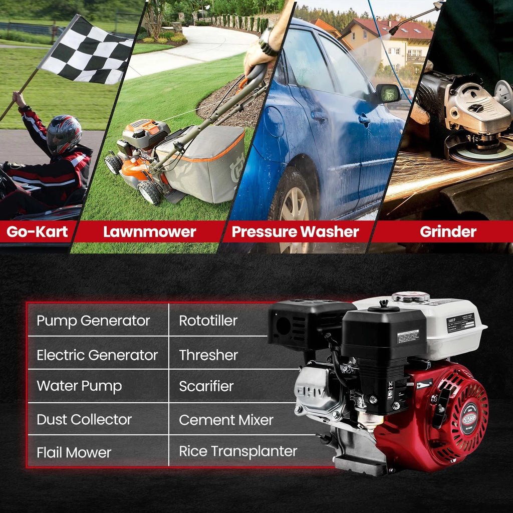 5.5HP Air-Cooled Gasoline Engine for Honda GX160 (168cc) (56–70)