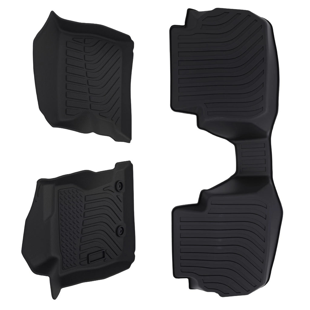 Set of 2 Black All Weather Floor Mats for Subaru WRX (2022–2024) TPE