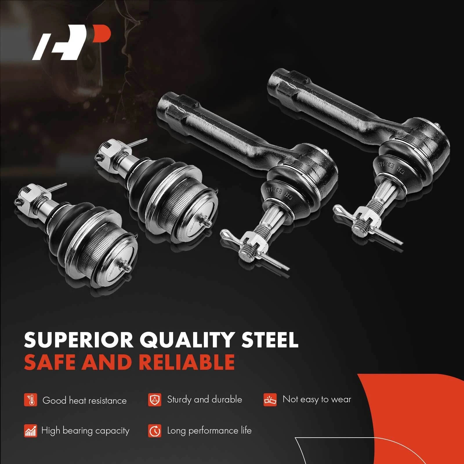 10x Inner Outer Tie Rod Ball Joint for Chevy Silverado 1500 (2007-2018)