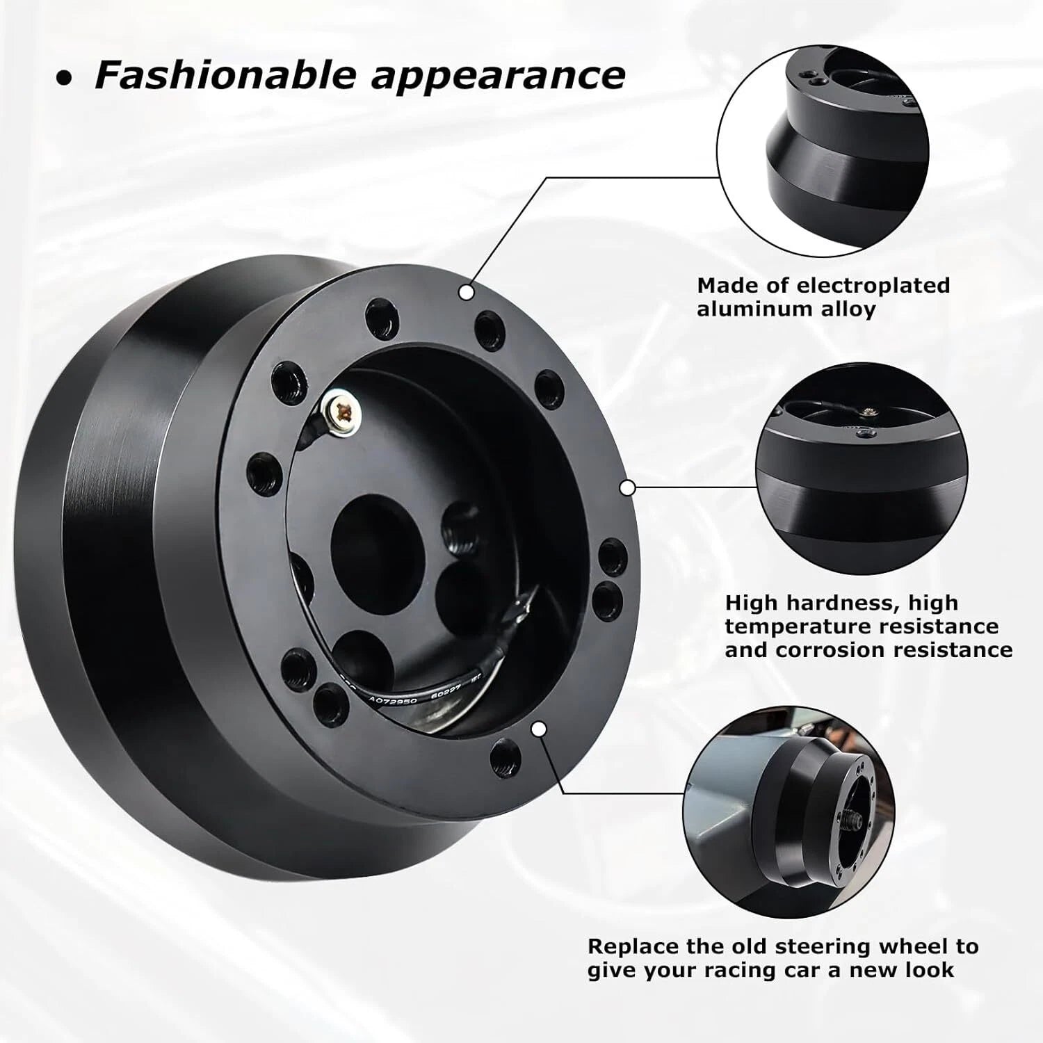 Steering Wheel Hub Adapter for GM Chevy 5 & 6 Hole (Flaming River, Ididit)