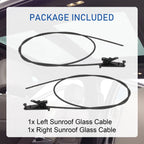 2X Sunroof Glass Cables and Track Assembly Repair Kit for Ford F150 (2015–2020)