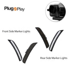Set of 4 Smoke White LED Side Marker Lights for Chrysler 300 (2015–2023)