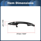 Front Left Door Handle for Kia Rio (2011) - Black