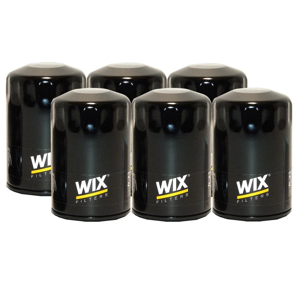 Set of 6 Wix 51522 Engine Oil Filter for (Spin-On)