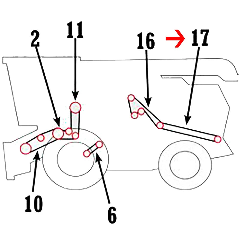 Straw Chopper Belt for John Deere AMH160654 H160654