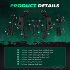 Set of 10 Front Lower Control Arms with Ball Joints for Toyota Sienna