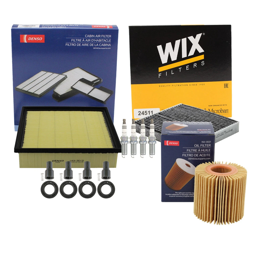 Tune Up Kit with 4 NGK Spark Plugs & Boots for Toyota Sienna (2004–2010)