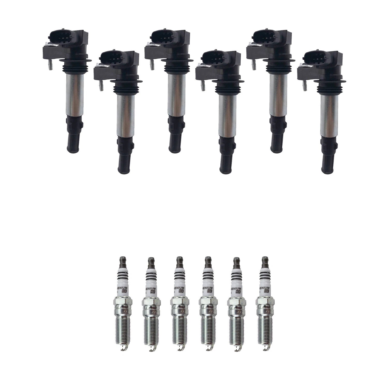 Set of 6 Ignition Coils & NGK Spark Plugs for CTS SRX Rendezvous (V6)