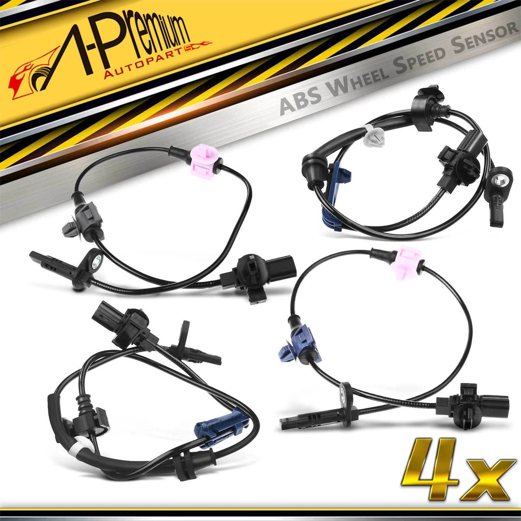 Set of 4 ABS Wheel Speed Sensors for Honda CR-V (2014–2016) FWD